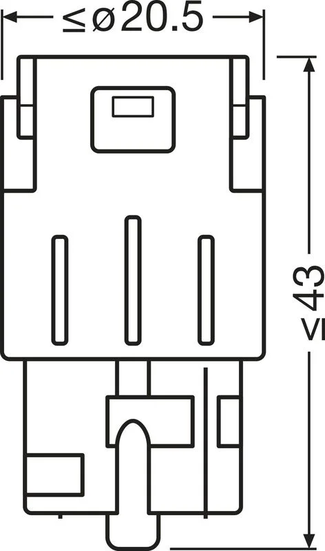 Žarnica, smernik ams-OSRAM 7504DYP-2BL