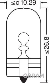 Bulb, direction indicator ams-OSRAM 2827NA