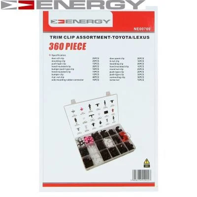 Retaining Clip Set, body ENERGY NE00769