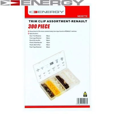 Retaining Clip Set, body ENERGY NE00770