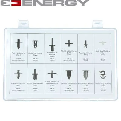 Retaining Clip Set, body ENERGY NE00774