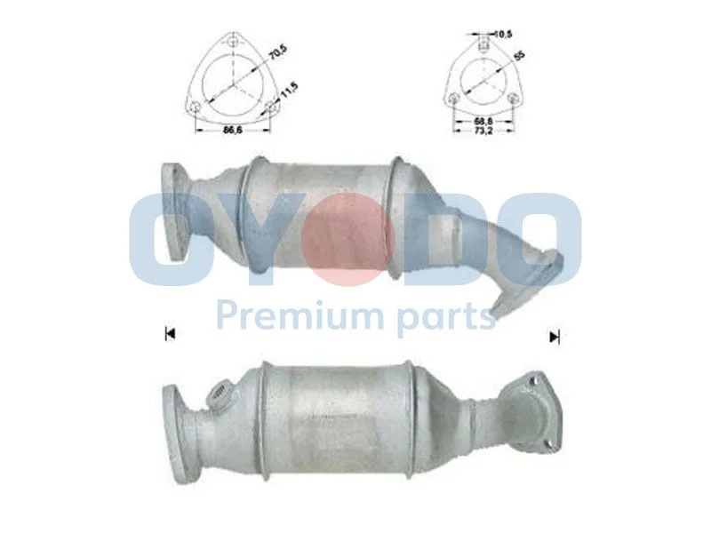 Catalytic Converter Oyodo 10N0076-OYO