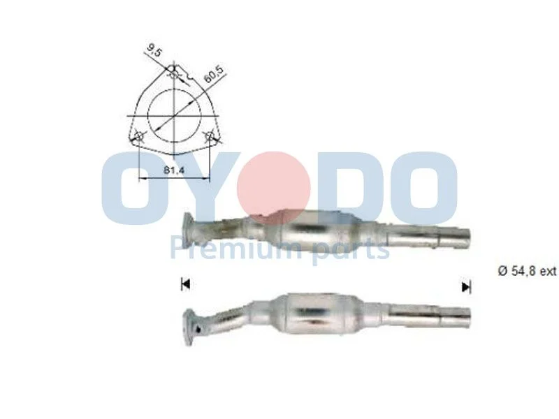Catalytic Converter Oyodo 10N0094-OYO