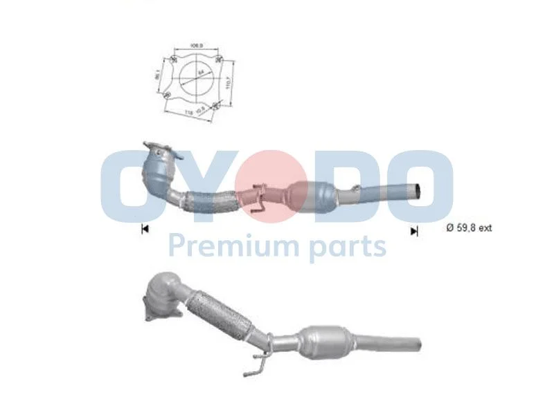 Catalytic Converter Oyodo 10N0147-OYO
