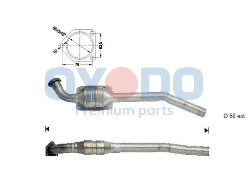 Catalytic Converter Oyodo 20N0026-OYO