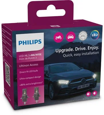 Bulb, high beam headlight PHILIPS 11342U2500CX