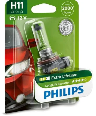 Bulb, high beam headlight PHILIPS 12362LLECOB1