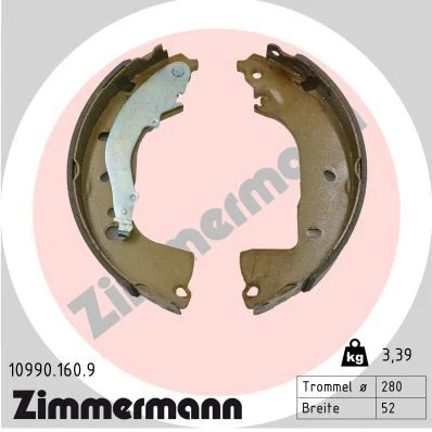 Brake Shoe Set  10990.160.9