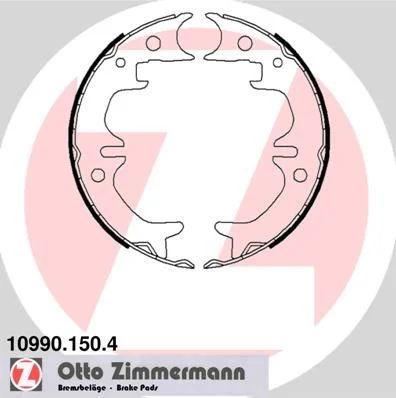 Komplet zavornih čeljusti, parkirna zavora ZIMMERMANN 10990.150.4