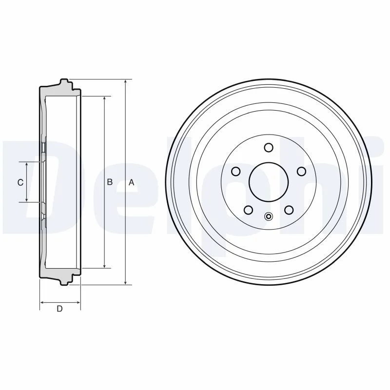Brake Drum DELPHI BF653