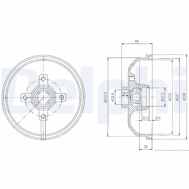 Zavorni boben DELPHI BF111