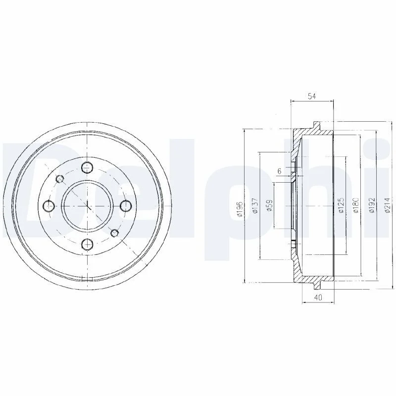 Zavorni boben DELPHI BF200