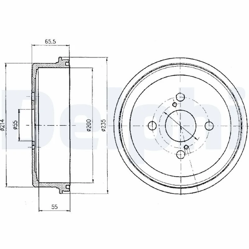 Zavorni boben DELPHI BF278