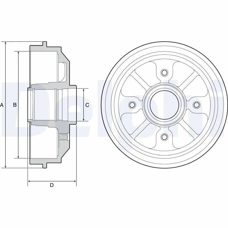 Zavorni boben DELPHI BF282