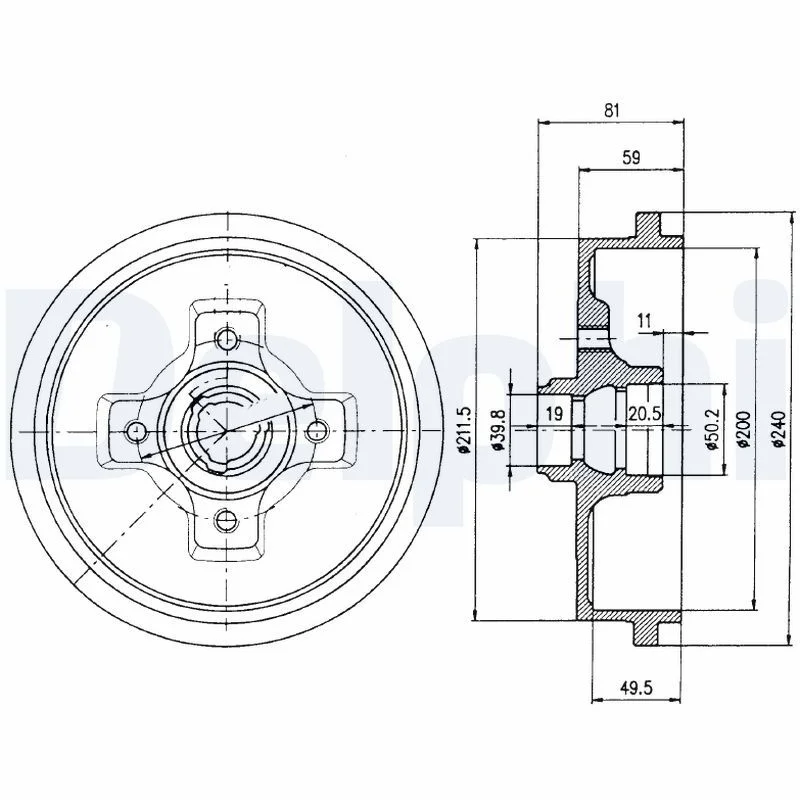 Zavorni boben DELPHI BF310
