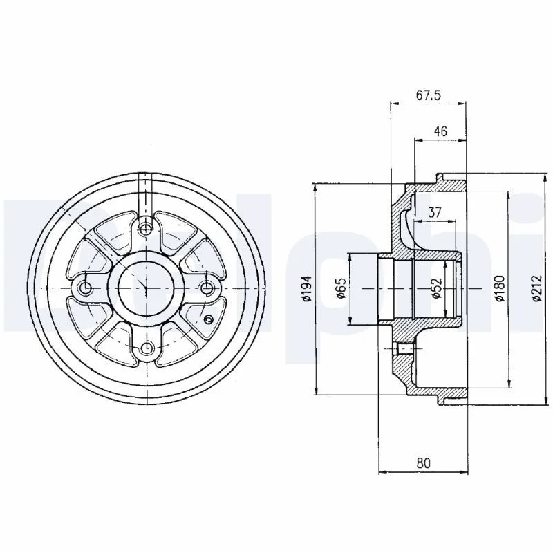 Zavorni boben DELPHI BF324