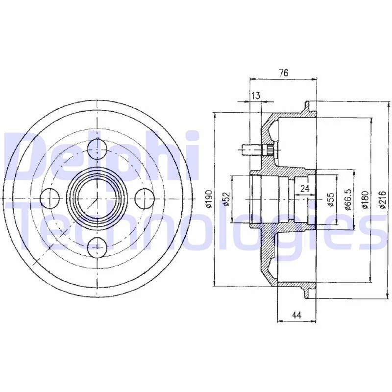 Zavorni boben DELPHI BF329