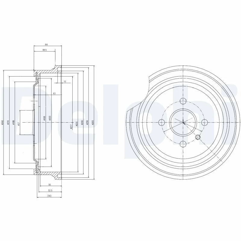 Zavorni boben DELPHI BF367
