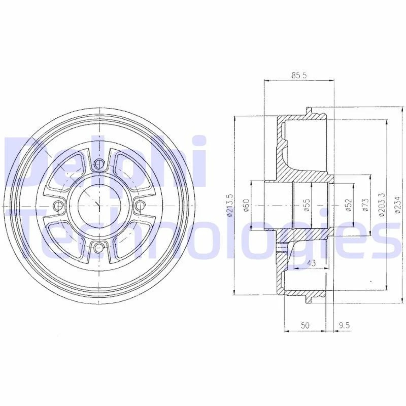 Zavorni boben DELPHI BF380