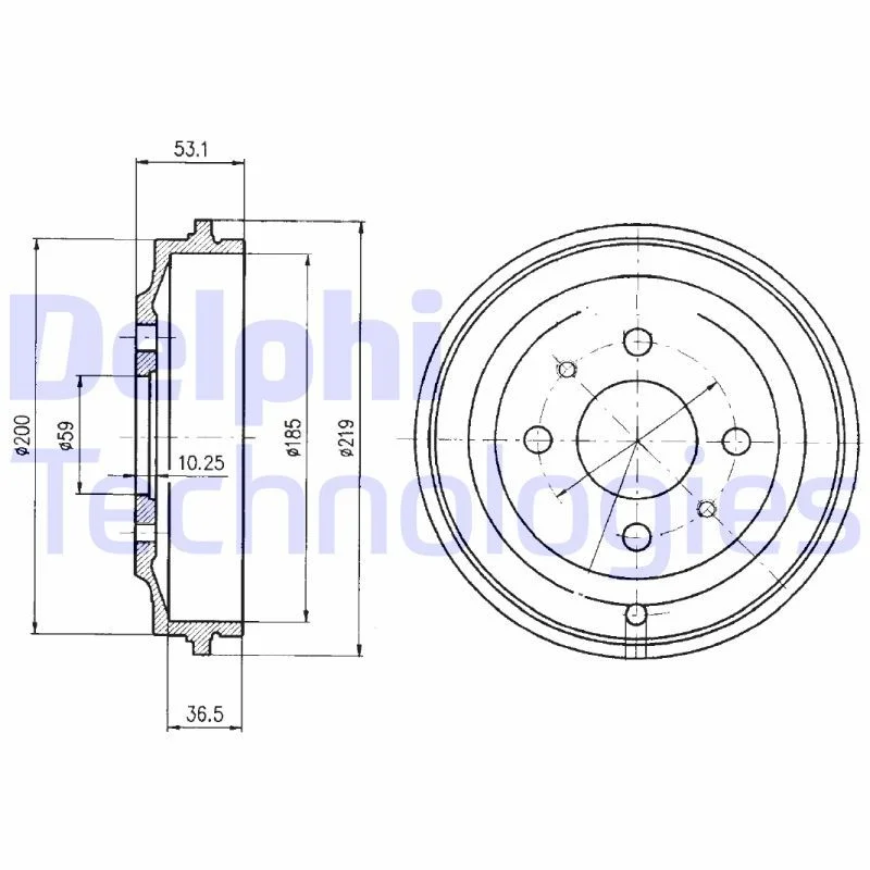 Zavorni boben DELPHI BF389