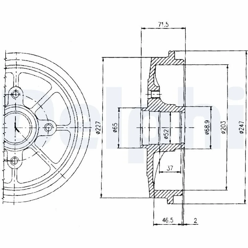 Zavorni boben DELPHI BF392