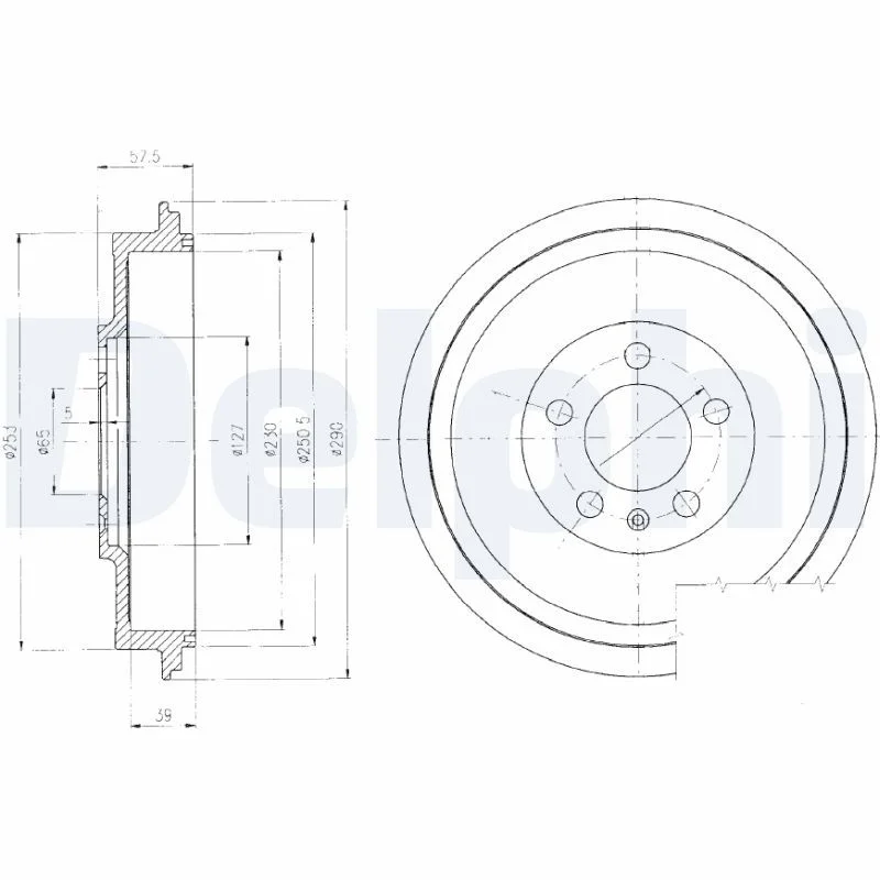 Zavorni boben DELPHI BF406