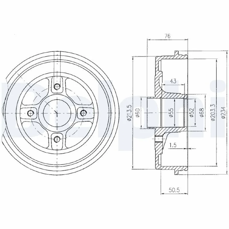 Zavorni boben DELPHI BF423