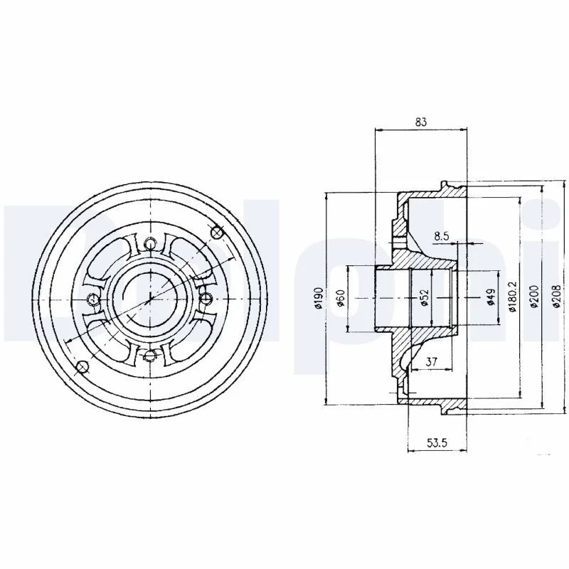 Zavorni boben DELPHI BF426