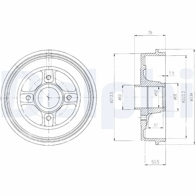 Zavorni boben DELPHI BF427