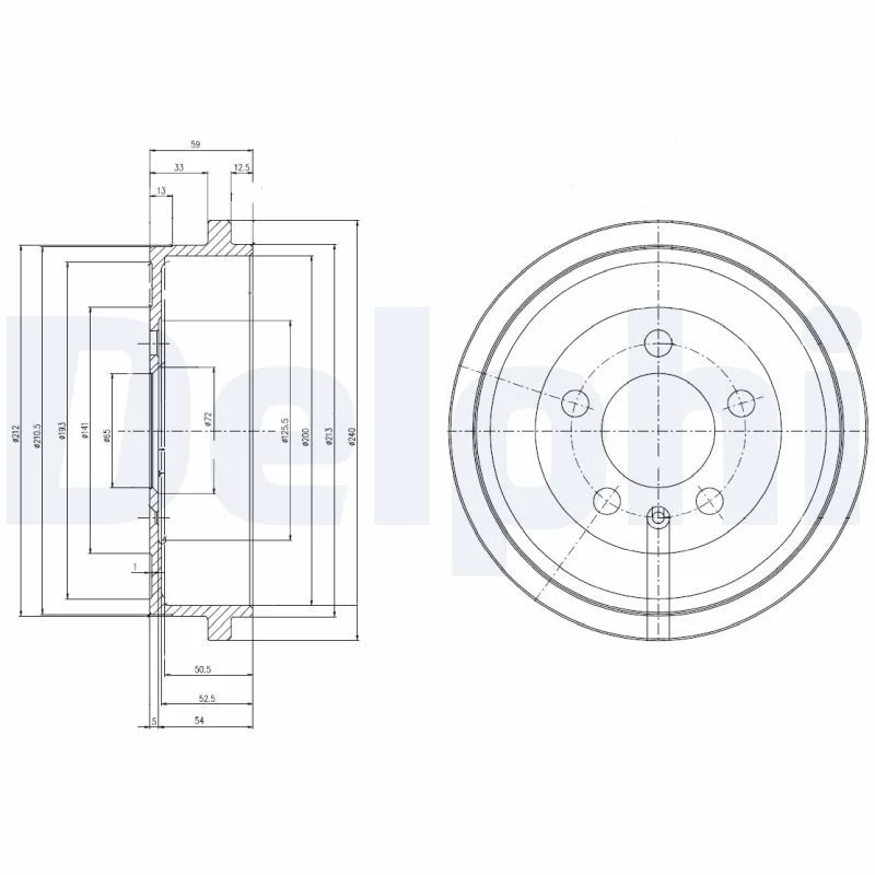 Zavorni boben DELPHI BF463