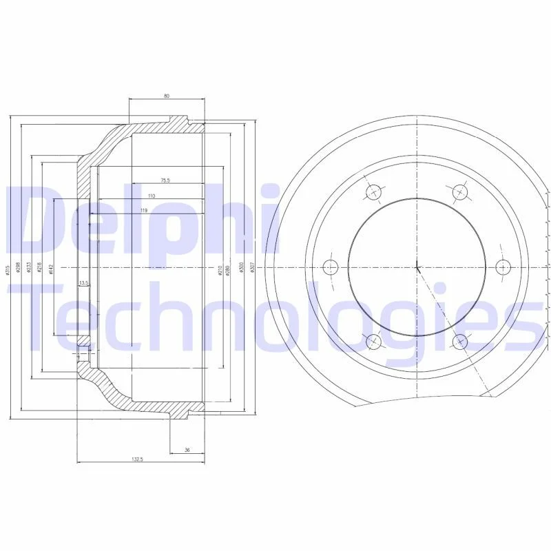Zavorni boben DELPHI BF467