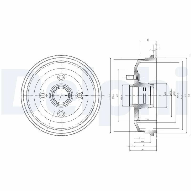 Zavorni boben DELPHI BF468