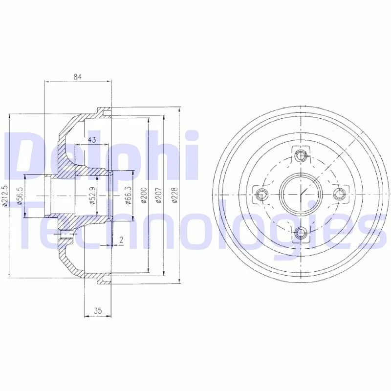Zavorni boben DELPHI BF471