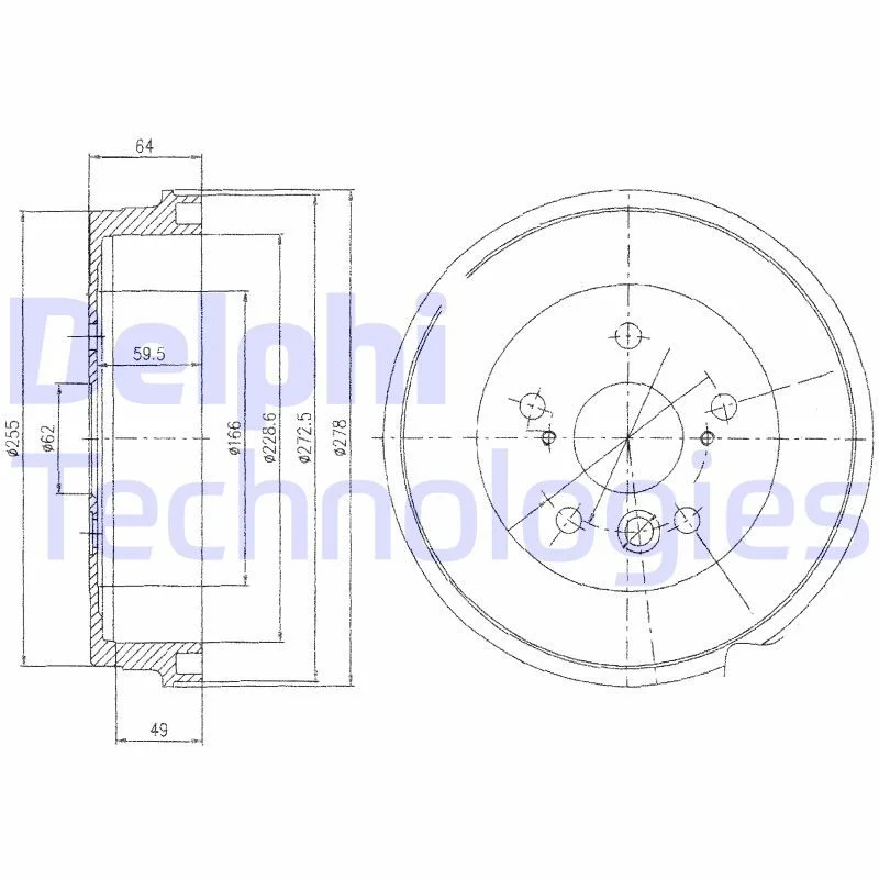 Zavorni boben DELPHI BF495