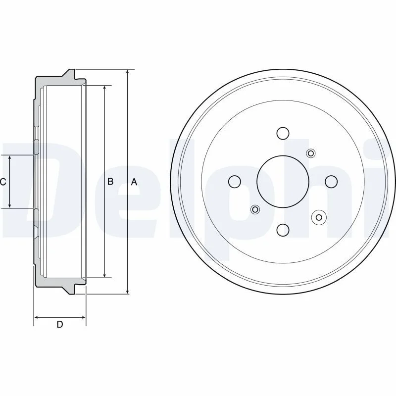 Zavorni boben DELPHI BF506