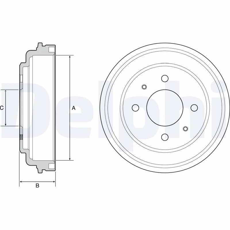 Zavorni boben DELPHI BF546