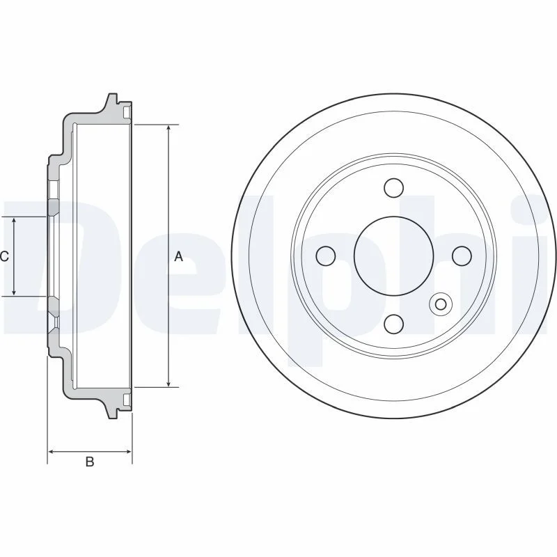 Zavorni boben DELPHI BF554