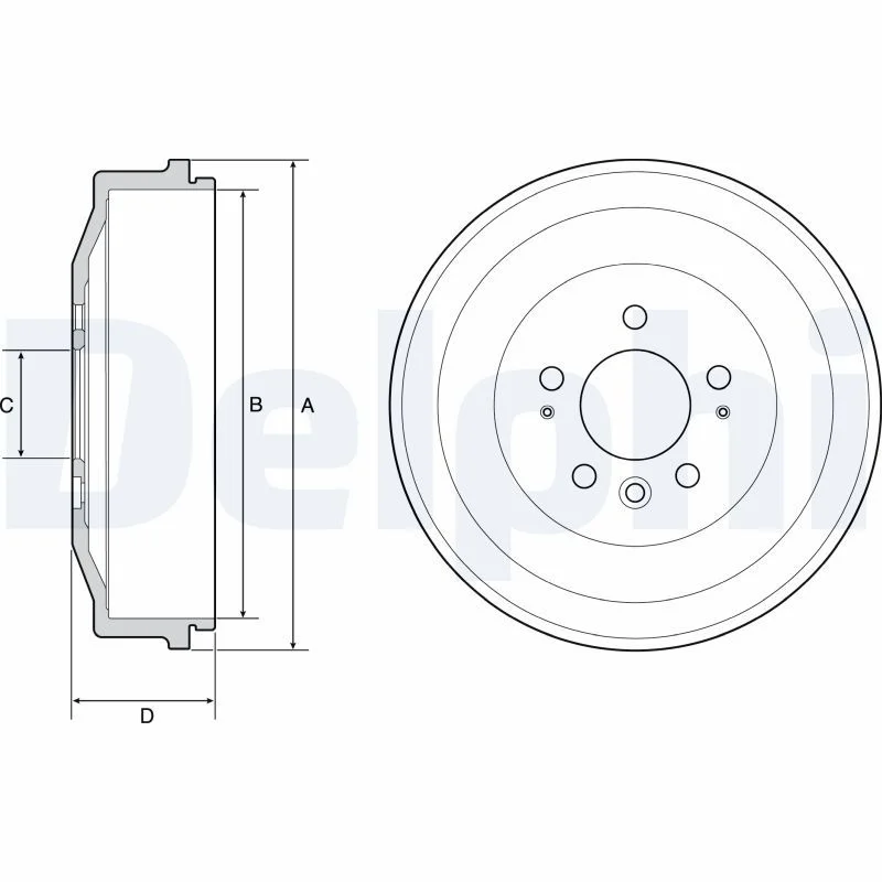Zavorni boben DELPHI BF558