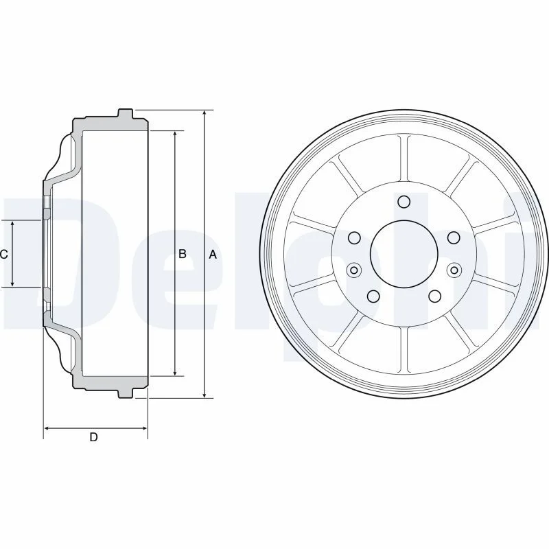 Zavorni boben DELPHI BF562