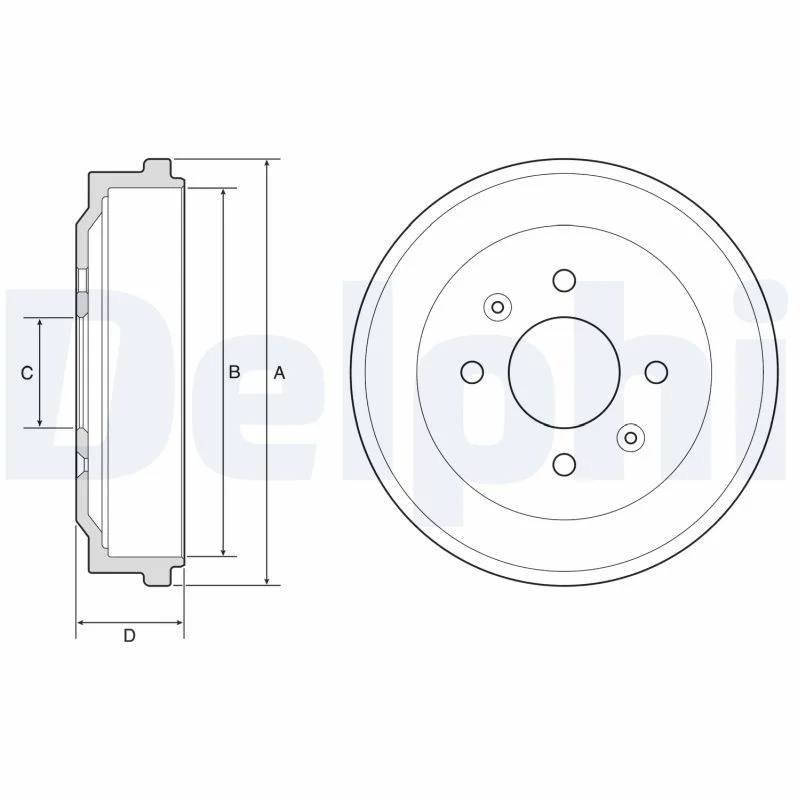 Brake Drum DELPHI BF570