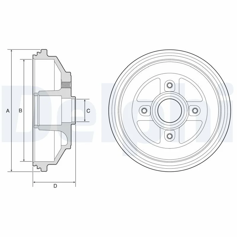Zavorni boben DELPHI BF571