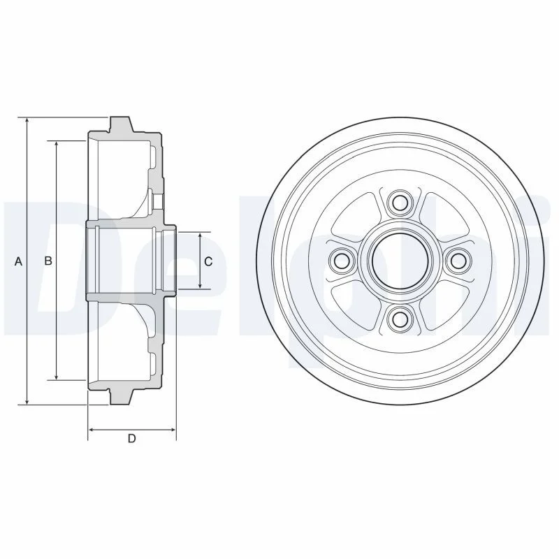 Zavorni boben DELPHI BF574