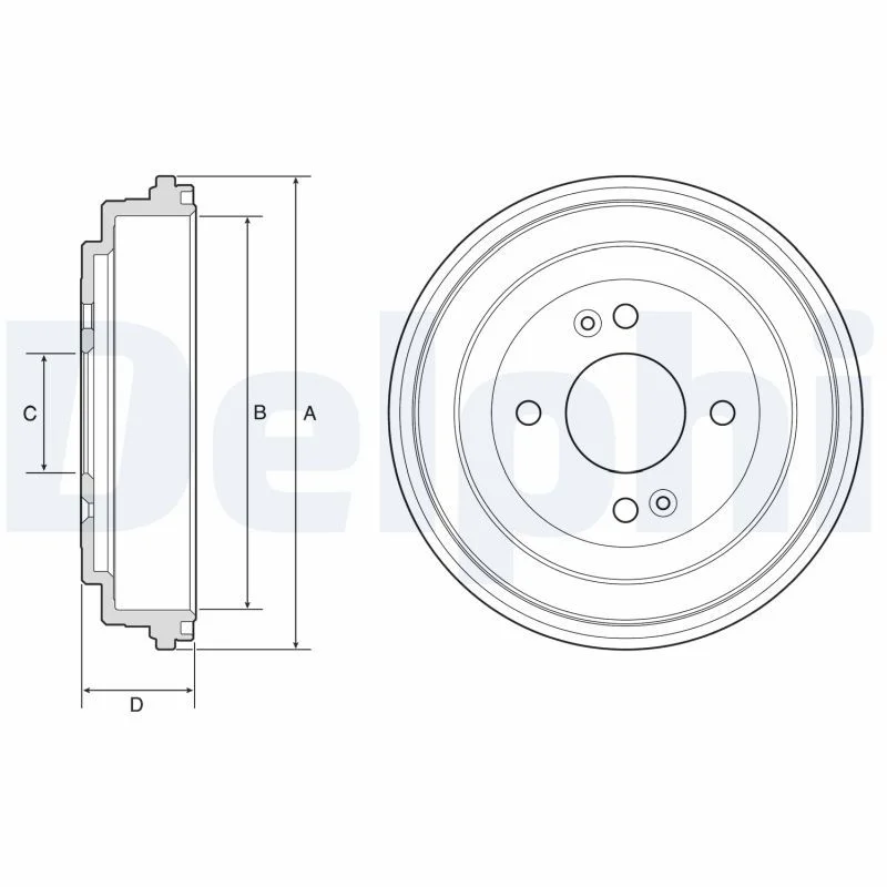 Zavorni boben DELPHI BF580