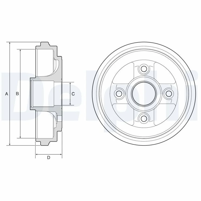 Zavorni boben DELPHI BF584