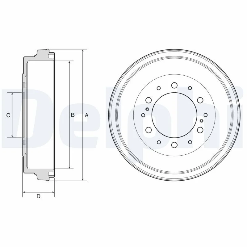 Zavorni boben DELPHI BF590