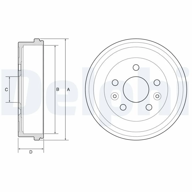 Zavorni boben DELPHI BF597