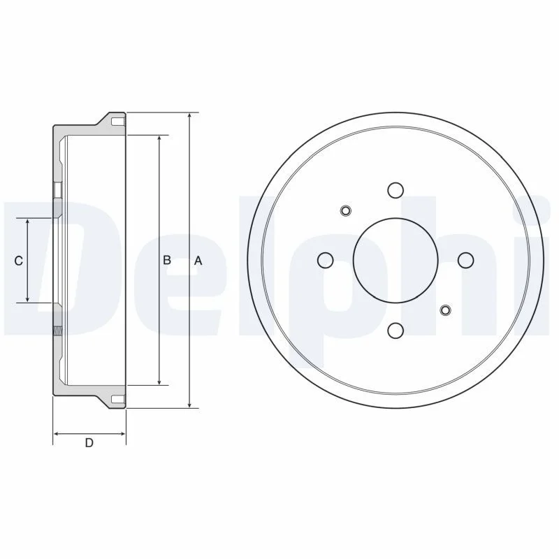 Zavorni boben DELPHI BF604