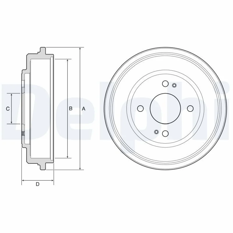 Zavorni boben DELPHI BF606