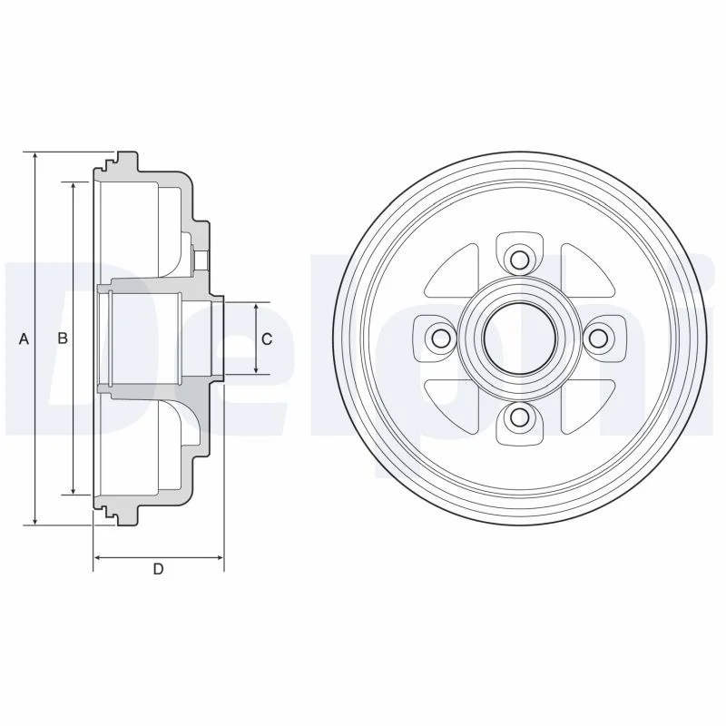 Zavorni boben DELPHI BF607