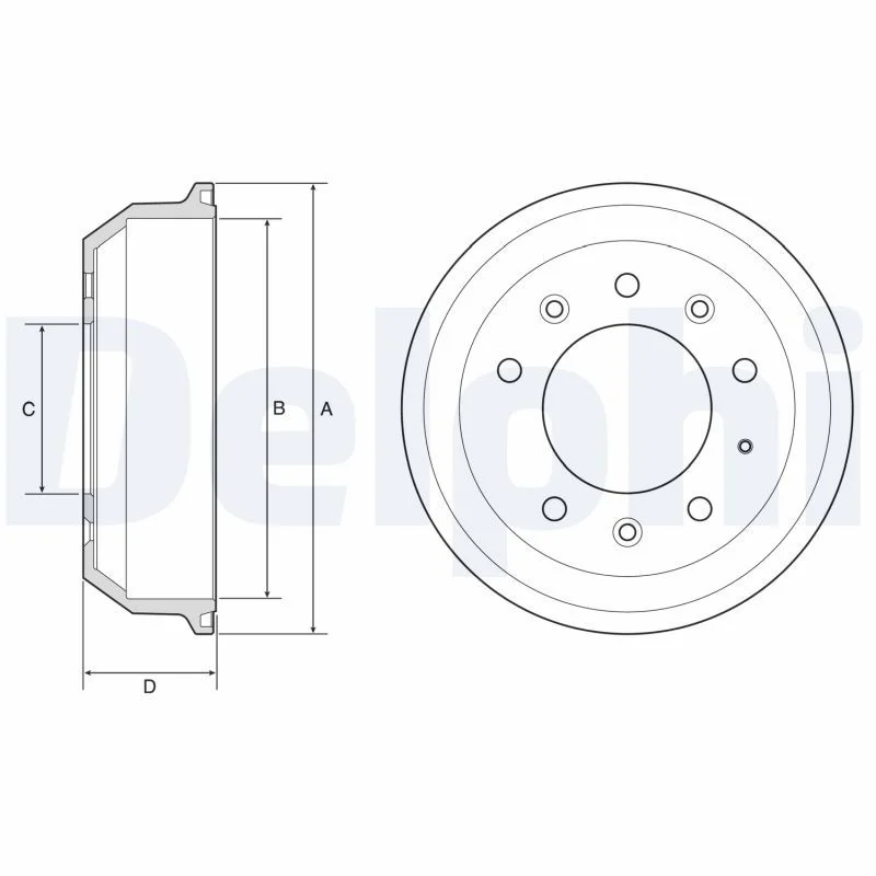 Brake Drum DELPHI BF608